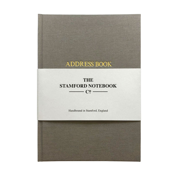 Hand Bound Woven Cloth Address Book