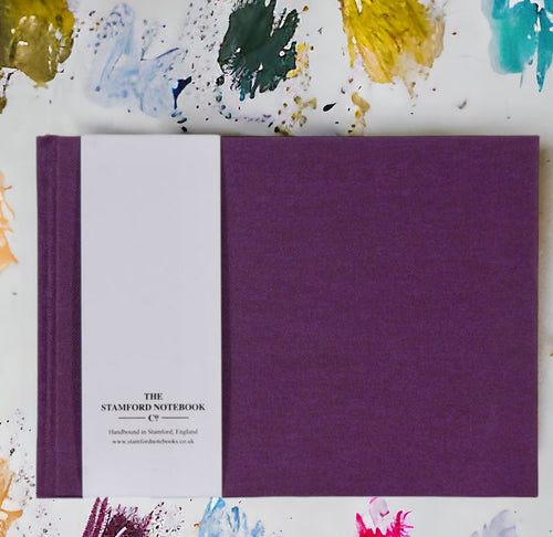 Natural Canvas Artists Sketchbook Aubergine