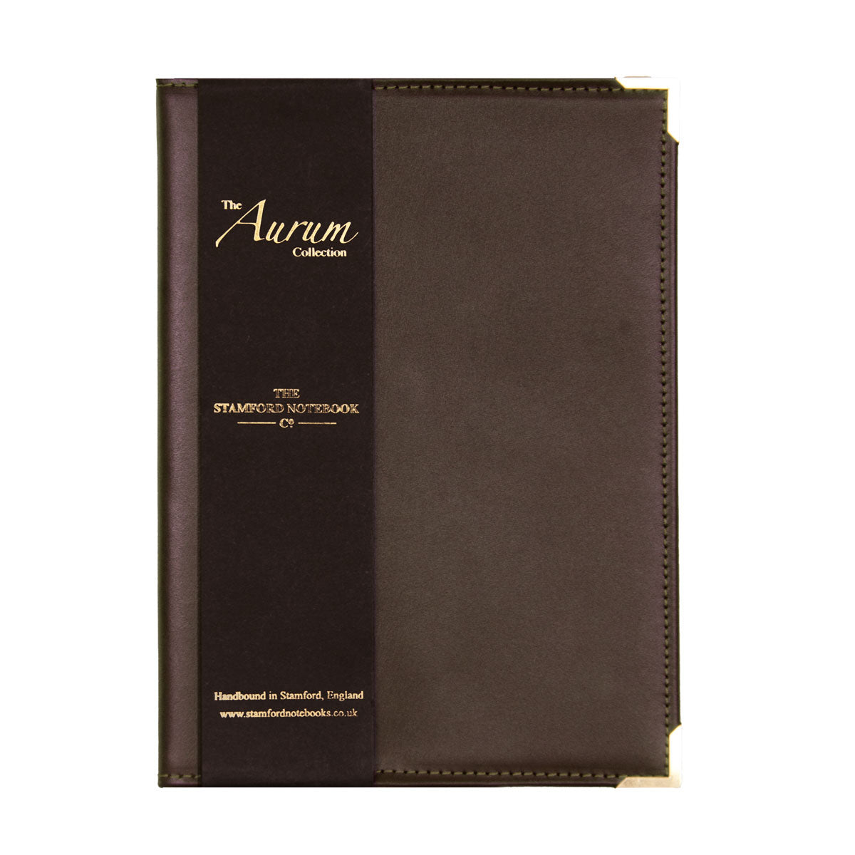 The Aurum Leather Cahier Cover - Brown