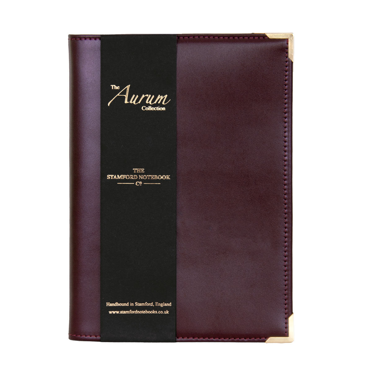 The Aurum Leather Cahier Cover - Burgundy