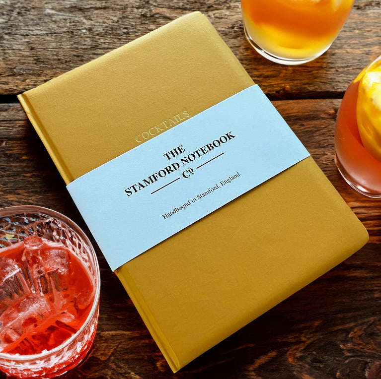 Gold Cocktail Recipe Journal Personalised Gift Christmas