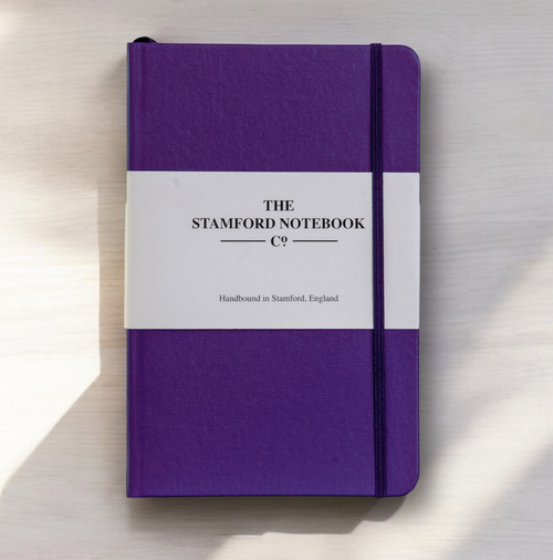 The Heritage Buckram Notebook in Purple