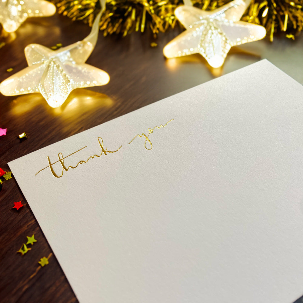 Luxury notecards Embossed pack Christmas Gift Idea