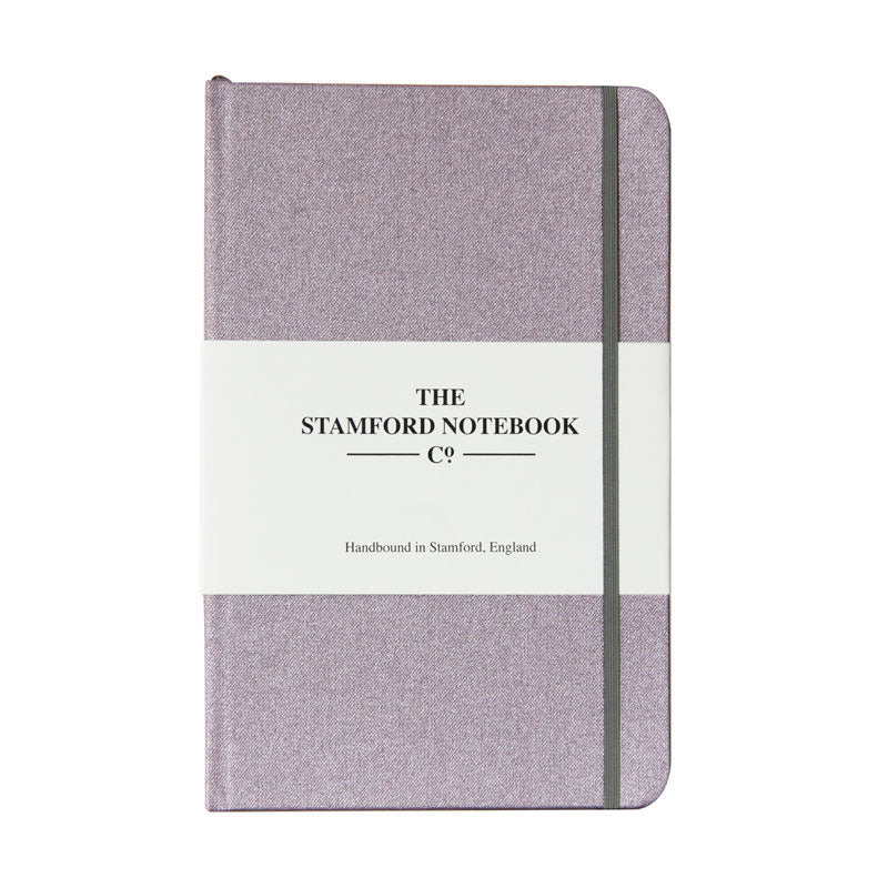 The Heritage Buckram Notebook - Metallic Lavender