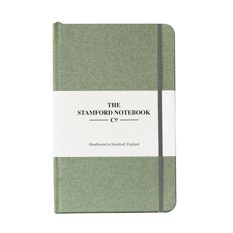 The Heritage Buckram Notebook - Metallic Sage