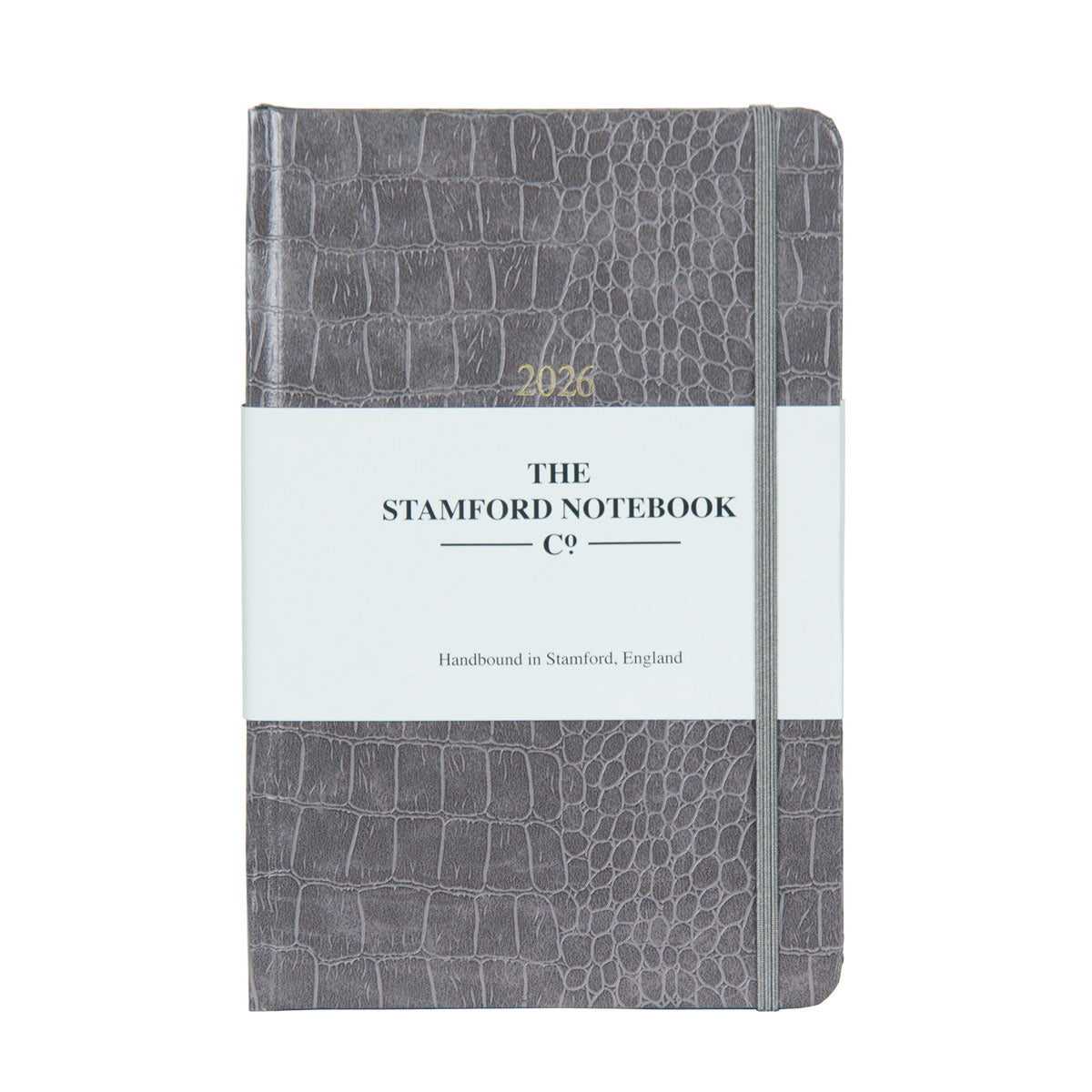 The Mock Croc Embossed Diary - Grey