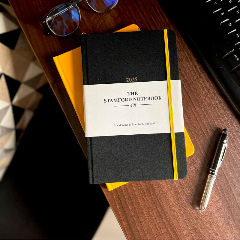 The Woven Cloth Personalised Diary 2025 - Noir