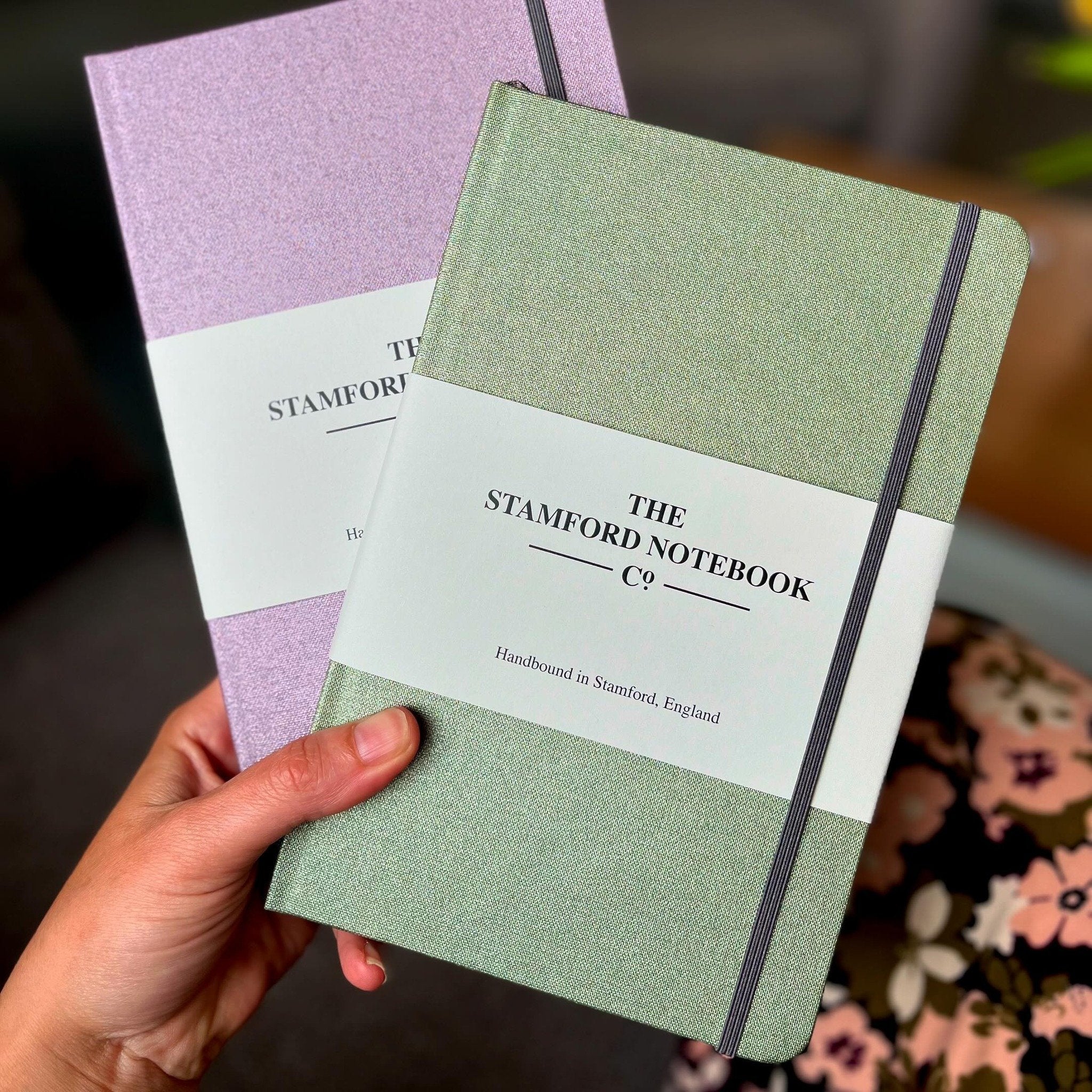 The Heritage Buckram Collection - Metallic Lavender and Sage