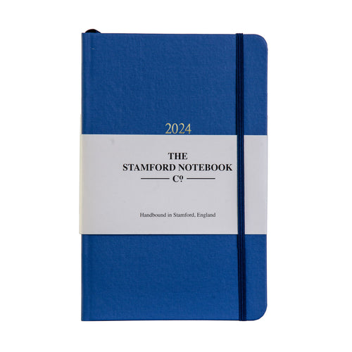 Day to Page Buckram Diary - Classic Blue