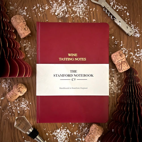 Leather Wine Tasting Journal Christmas gift claret