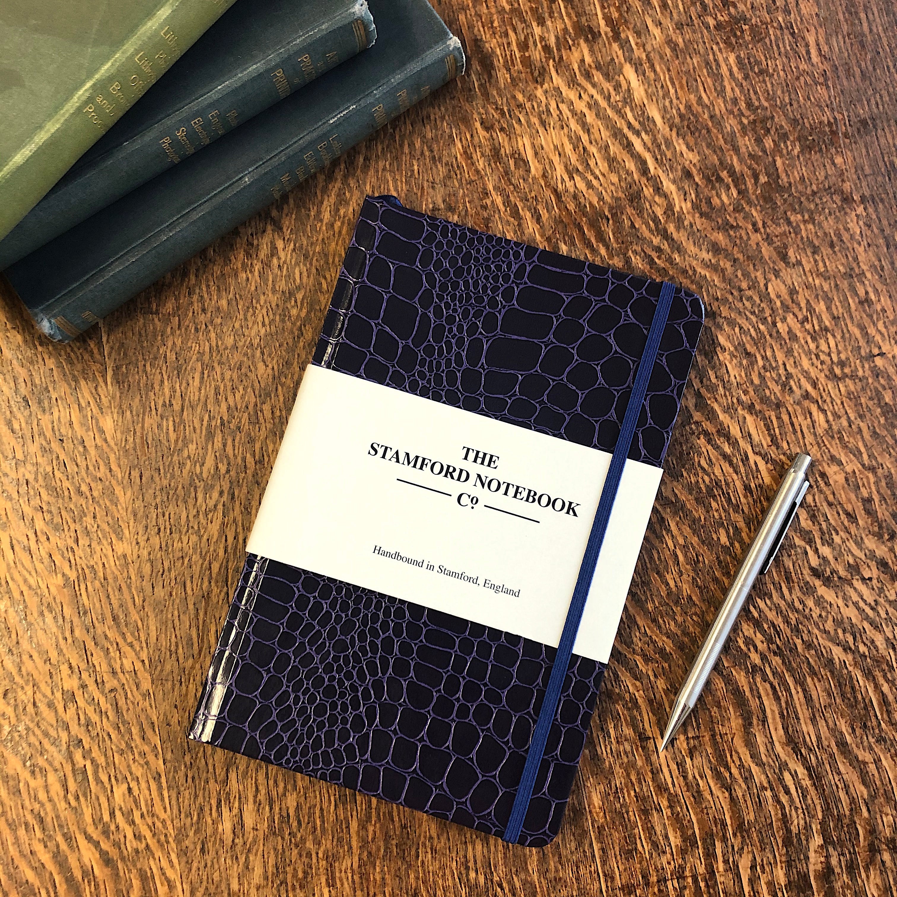 The Mock Croc Embossed Notebook - Purple