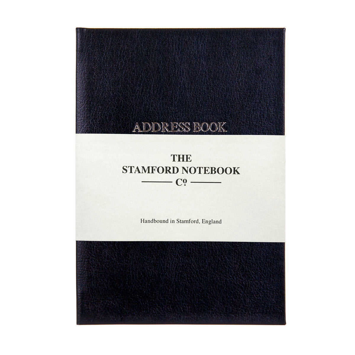 Hand Bound Leather Address Book - Black