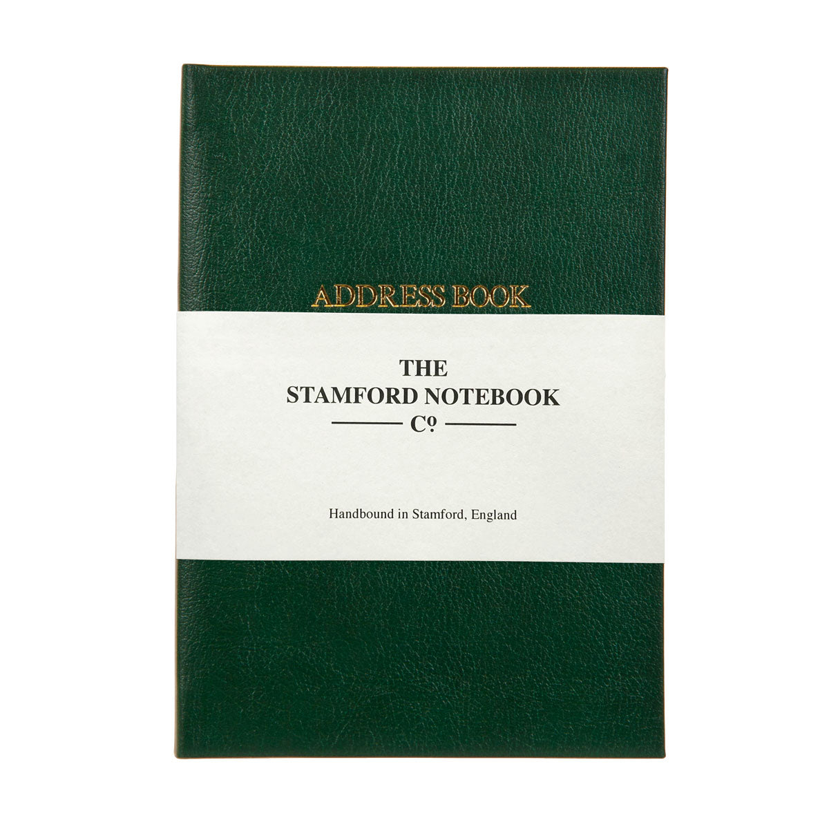 Hand Bound Leather Address Book - Green