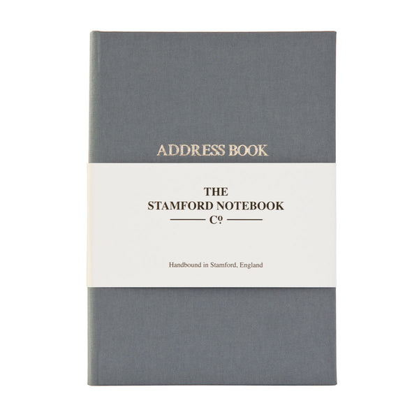Hand Bound Woven Cloth Address Book - Allium – The Stamford