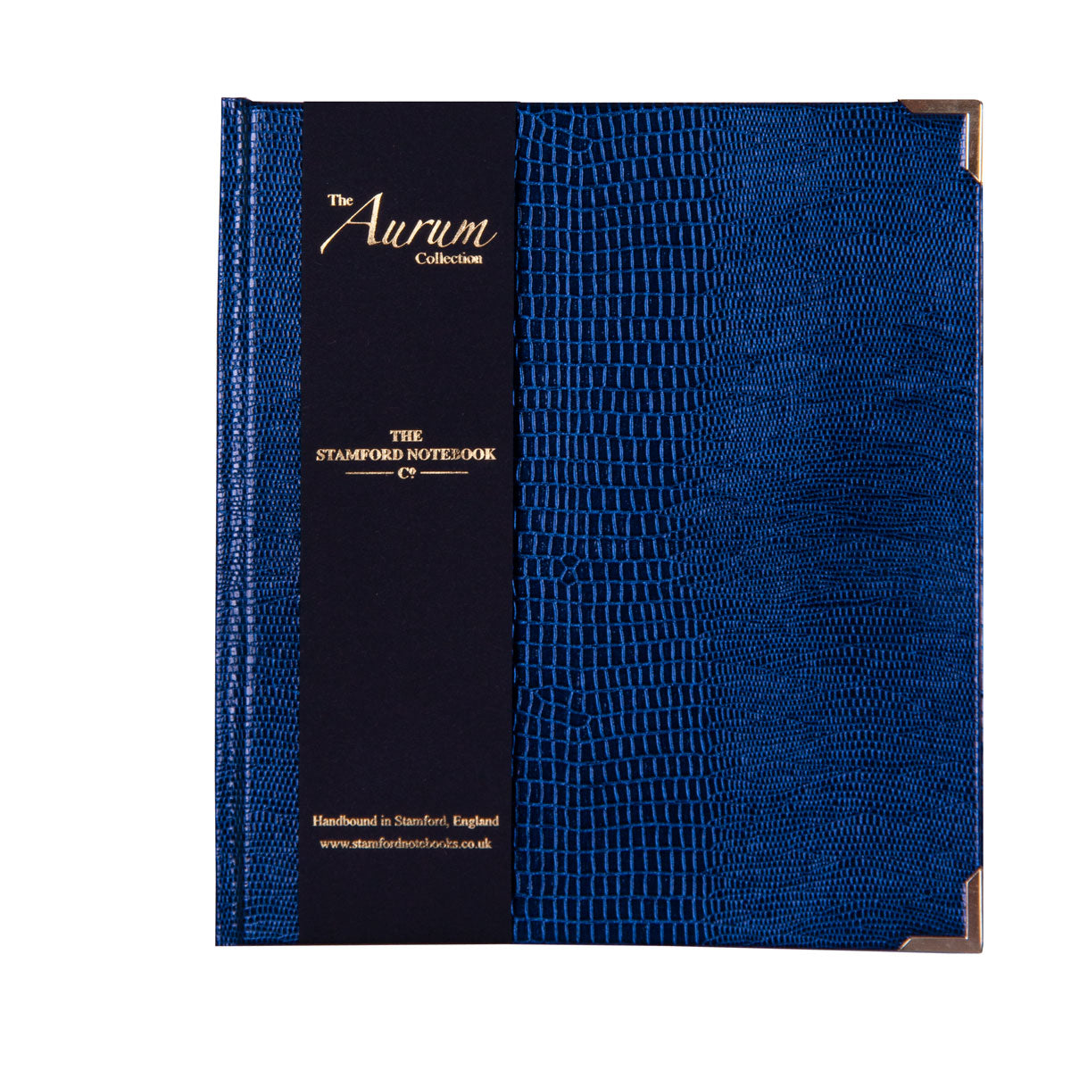 The Aurum Luxury Lay Flat Gilded Iguana Notebook Deep Marine
