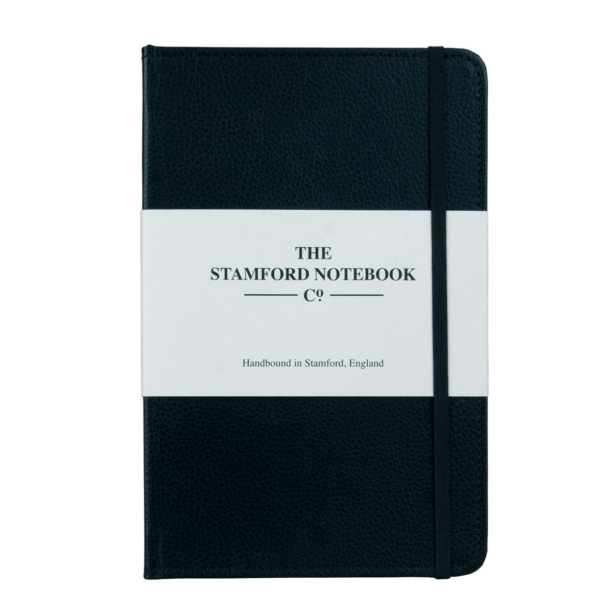 Stitched Leather Notebook - Black