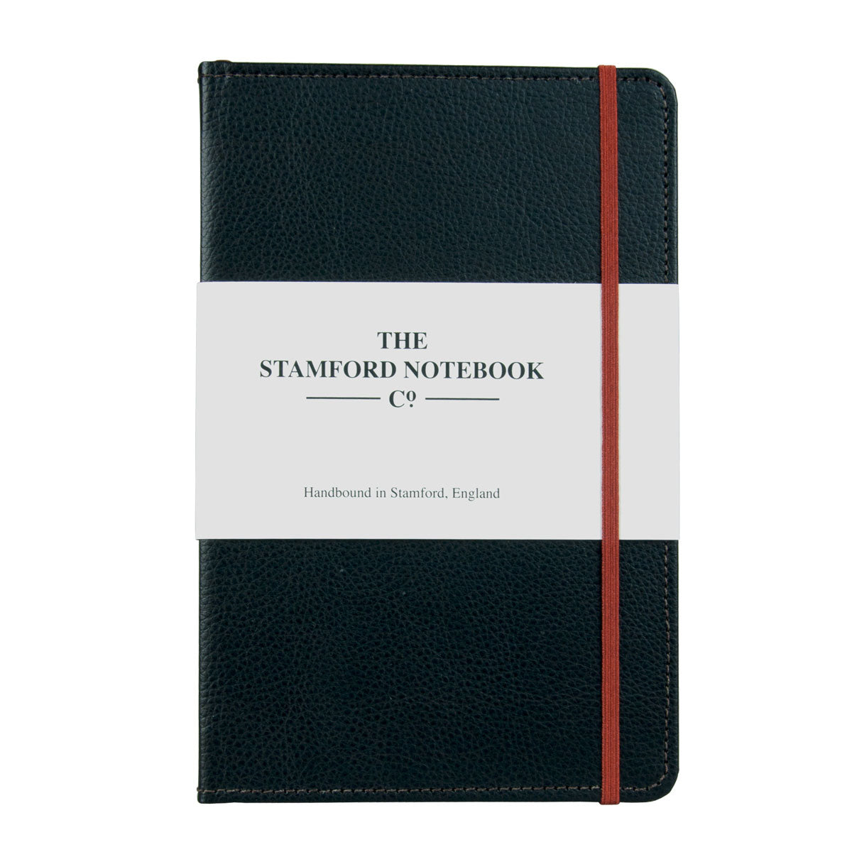 Stitched Leather Notebook - Black