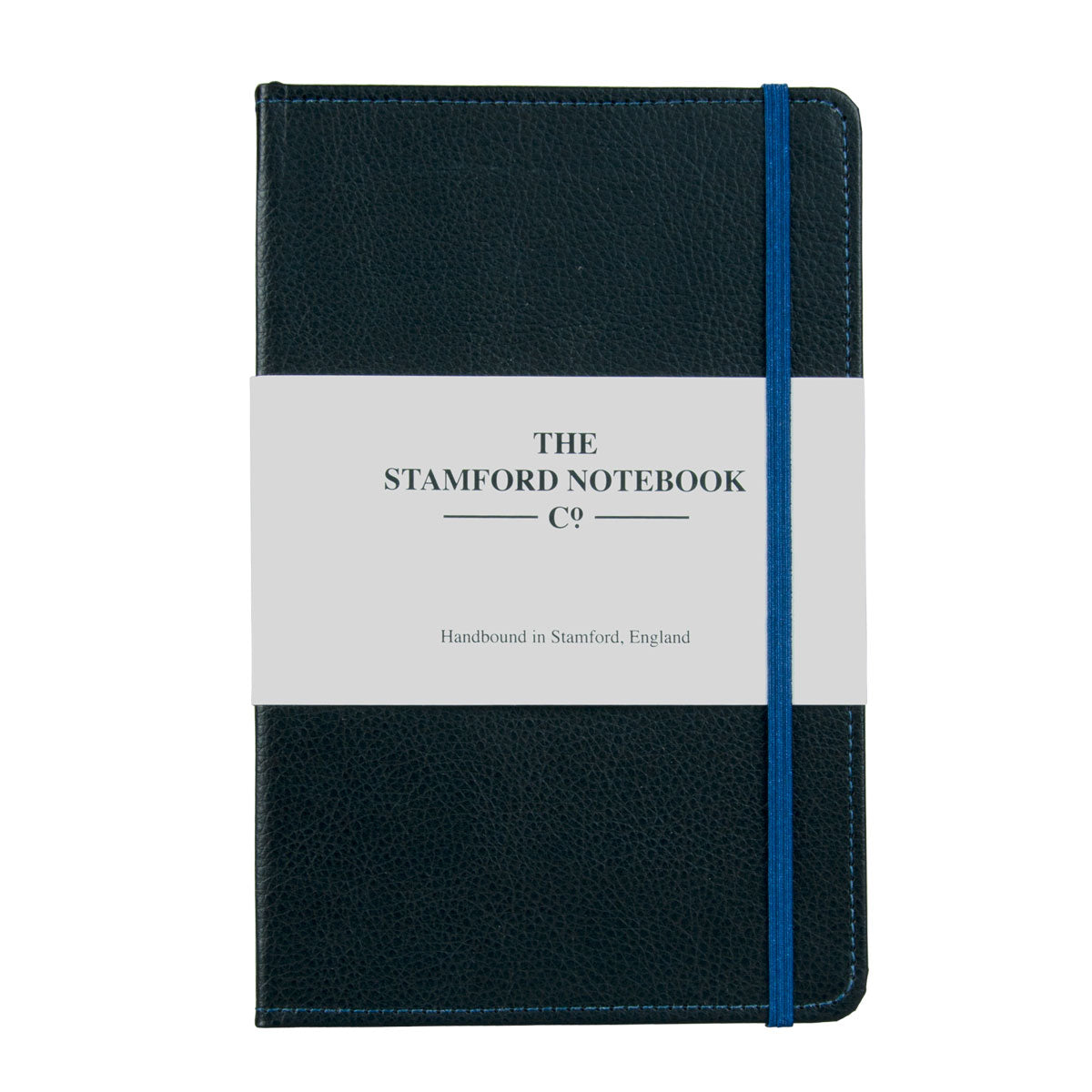 Stitched Leather Notebook - Black