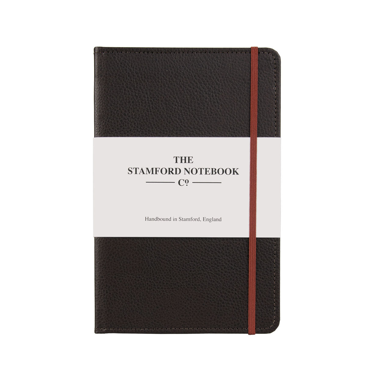 Stitched Leather Notebook - Dark Brown