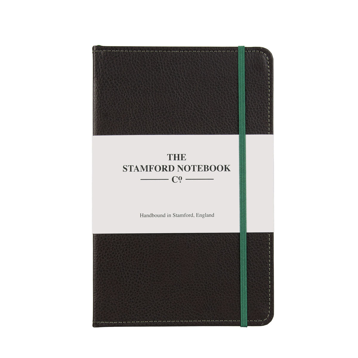 Stitched Leather Notebook - Dark Brown