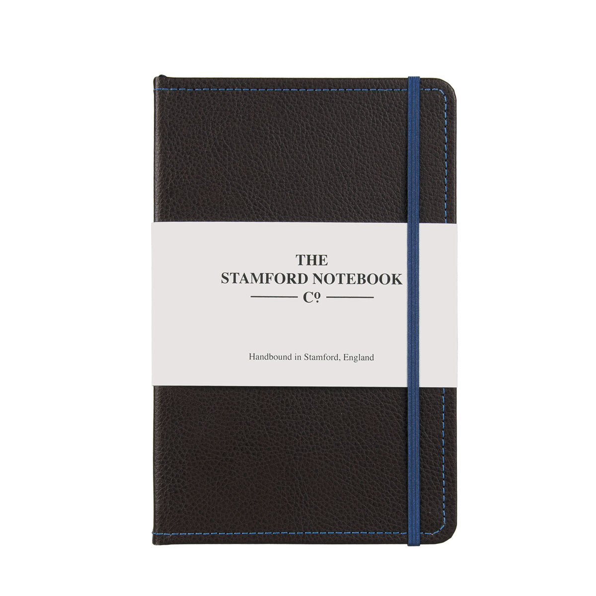 Stitched Leather Notebook - Dark Brown