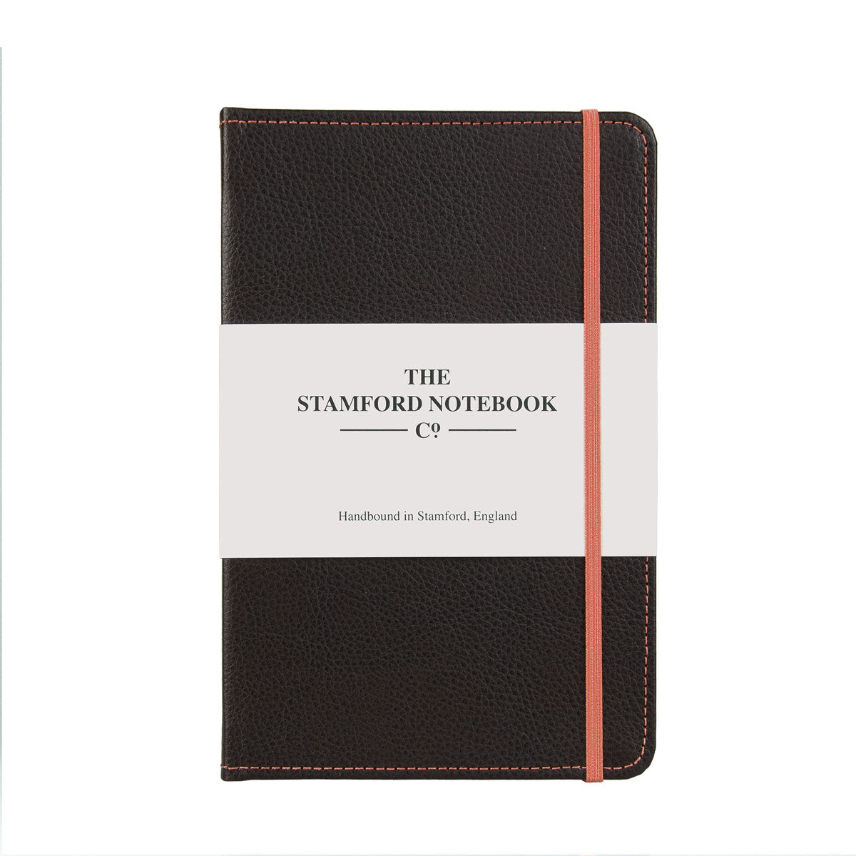 Stitched Leather Notebook - Dark Brown