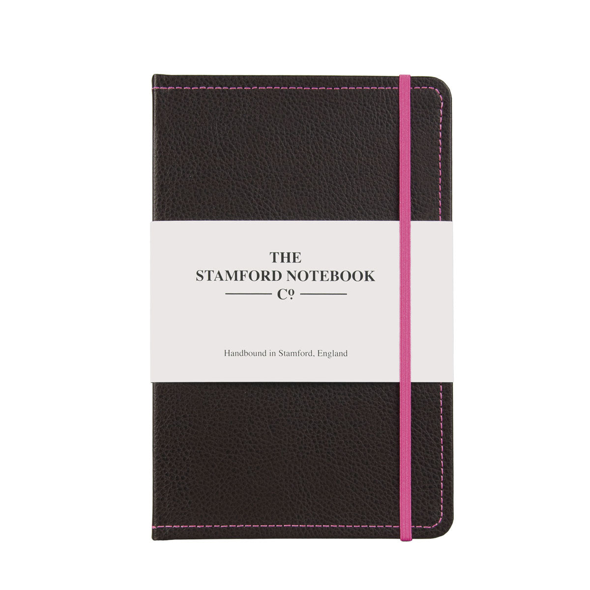 Stitched Leather Notebook - Dark Brown