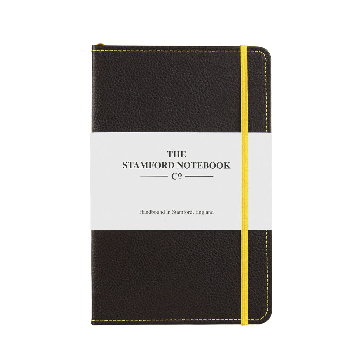 Stitched Leather Notebook - Dark Brown