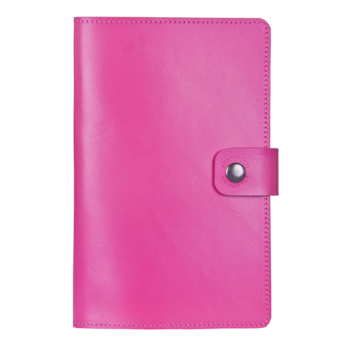 The Burghley Refillable Leather Journal Bright Range - Pink