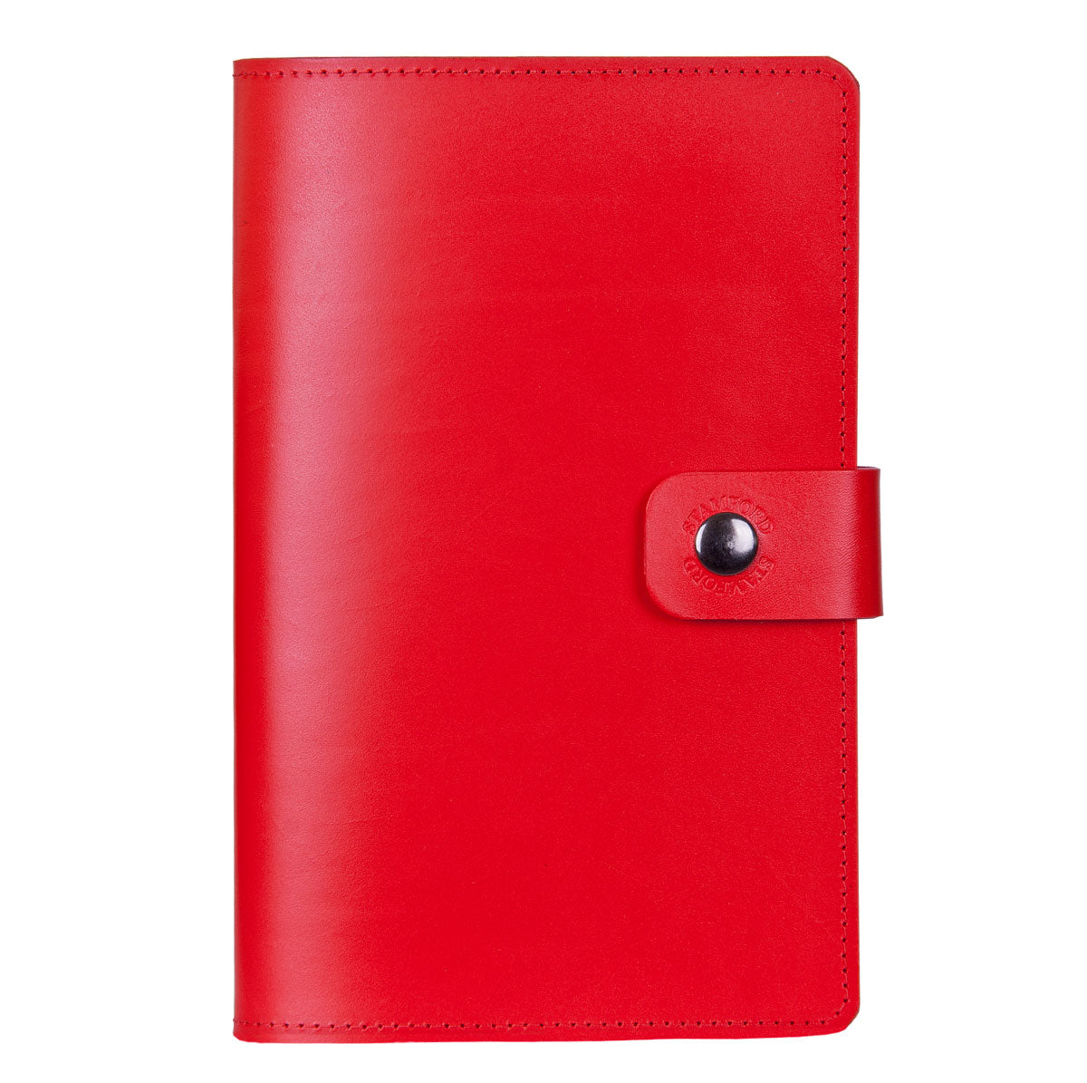 The Burghley Refillable Leather Journal Bright Range - Red