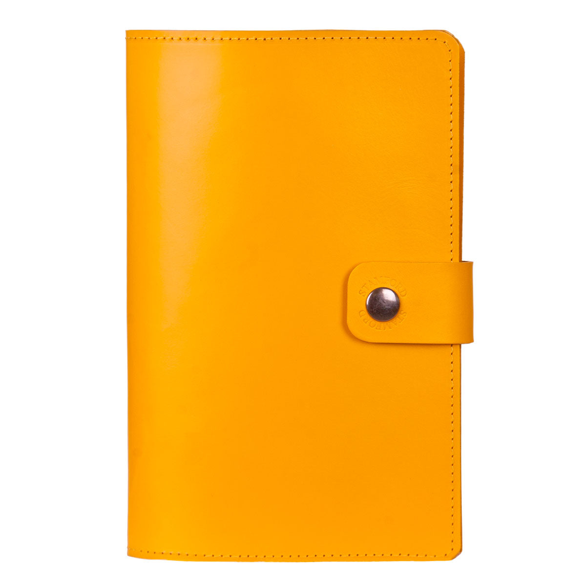 The Burghley Refillable Leather Journal Bright Range - Yellow