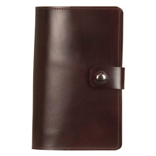 Dark Brown Burghley Leather Refillable Journal
