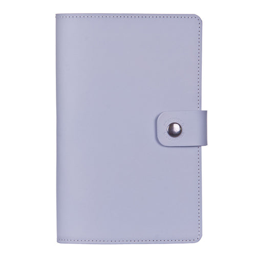 mid grey Burghley leather refillable journal 