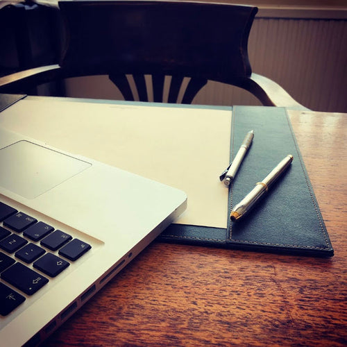 Recycled Leather Desk Blotter