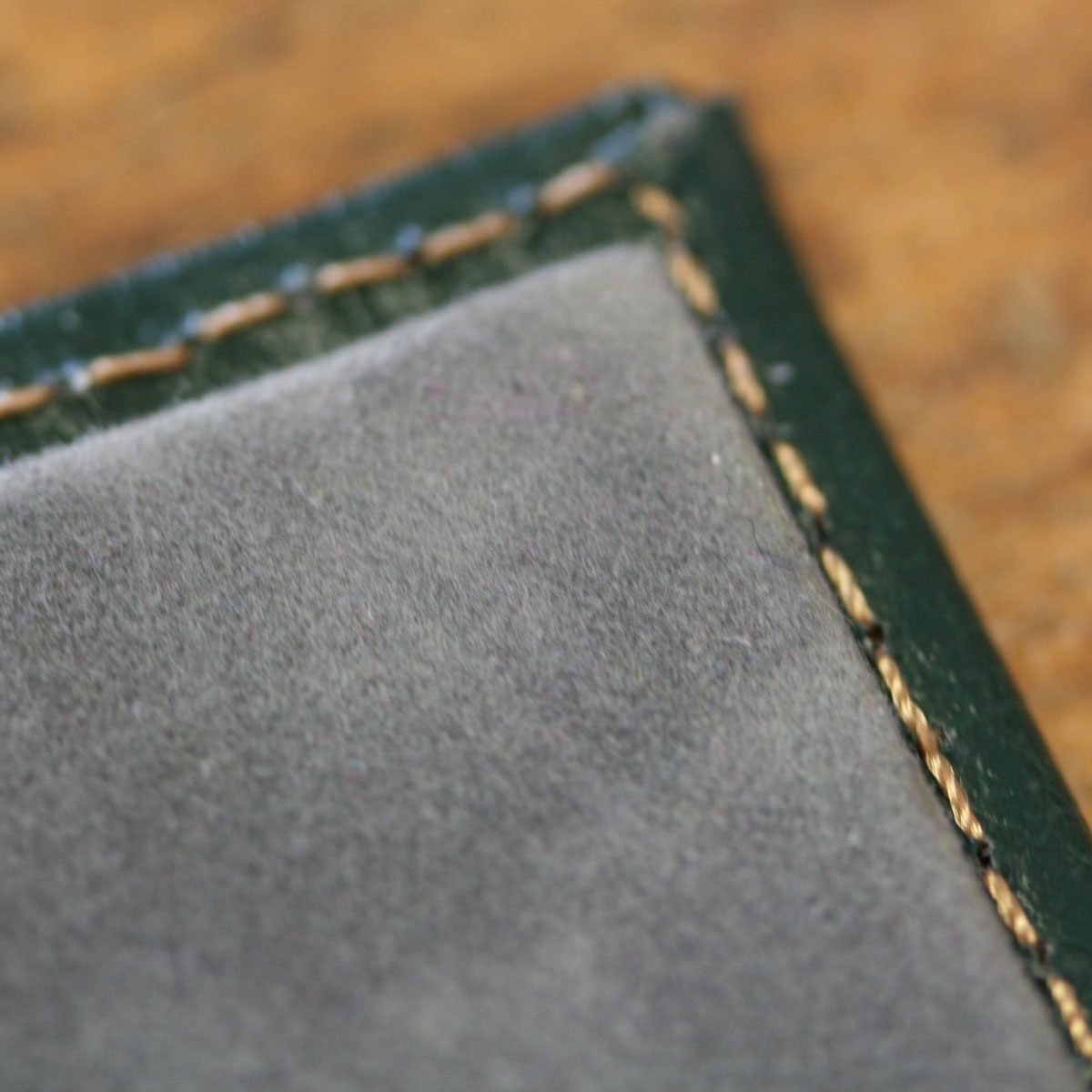 recycled leather desk blotter