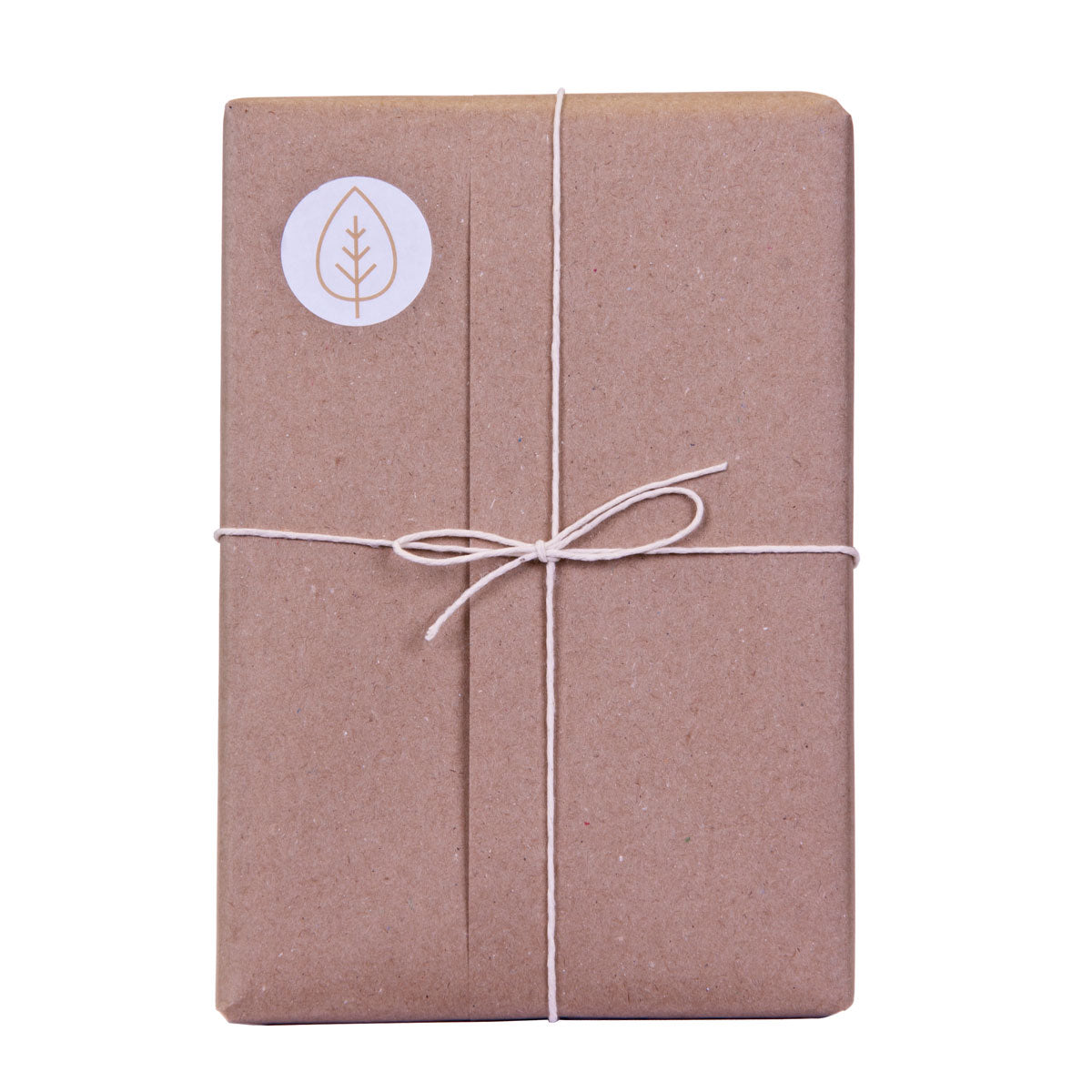 brown paper wrap with cotton twine
