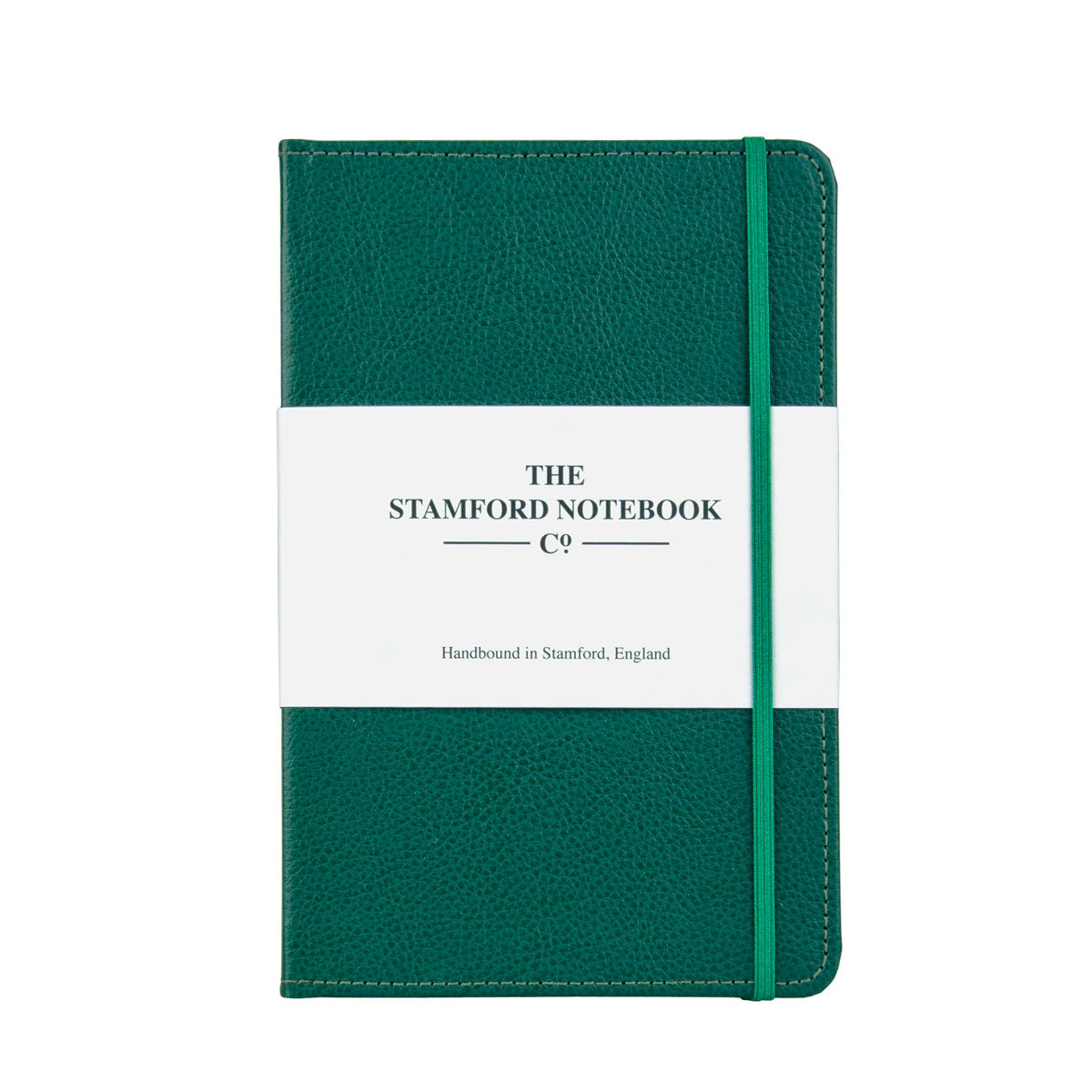 Stitched Leather Notebook - Green