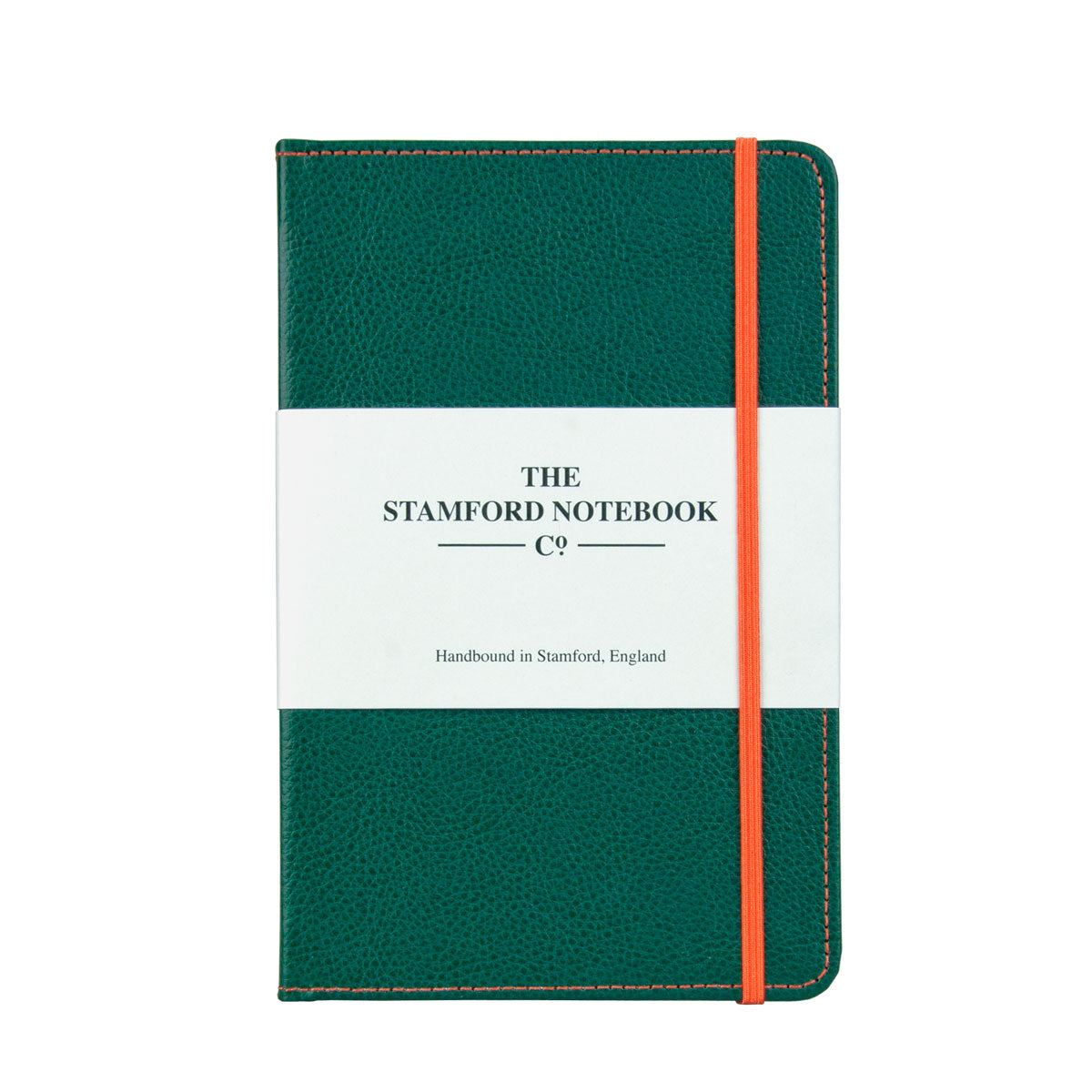 Stitched Leather Notebook - Green