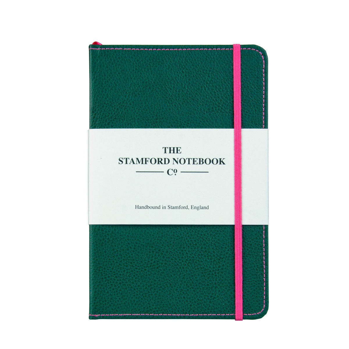 Stitched Leather Notebook - Green
