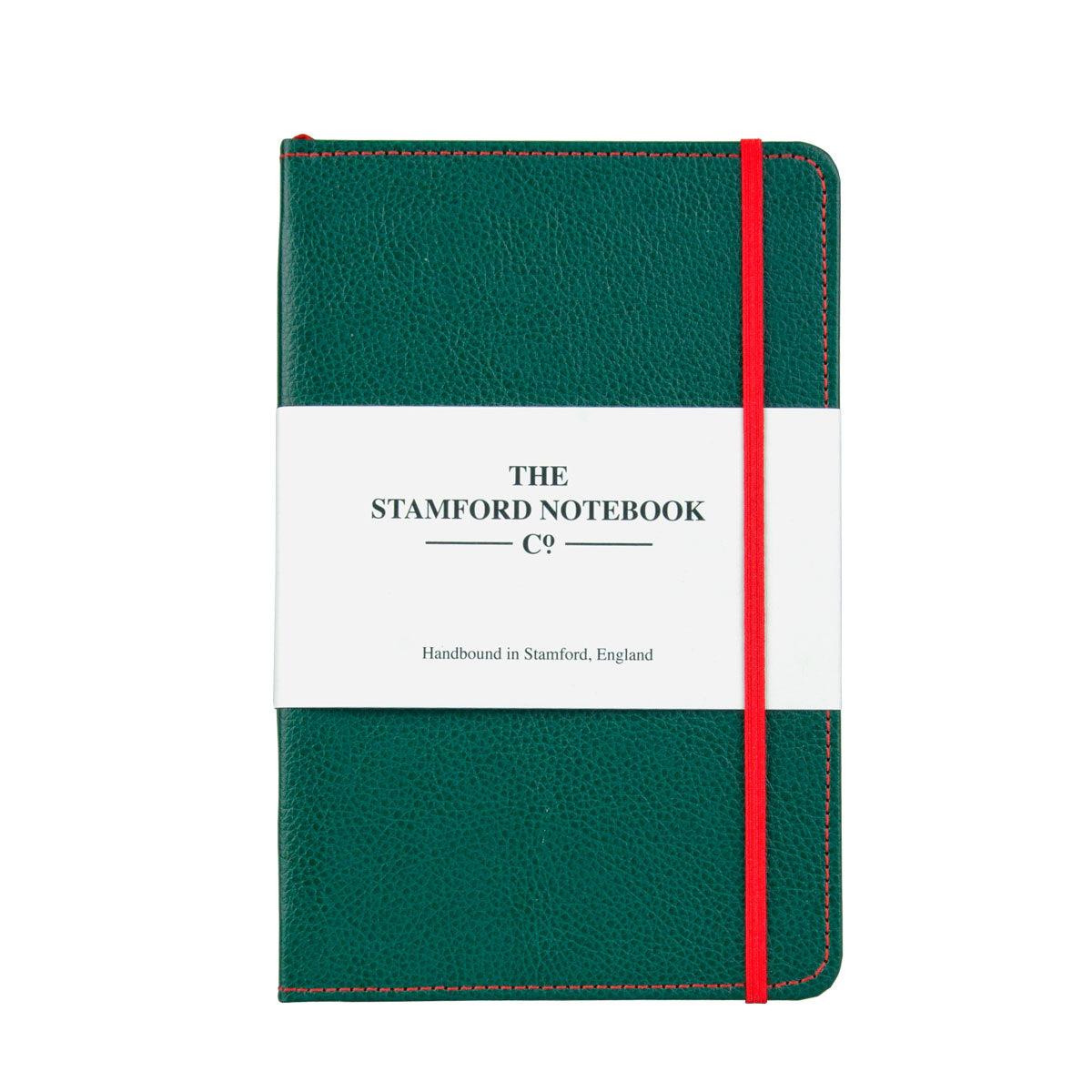 Stitched Leather Notebook - Green