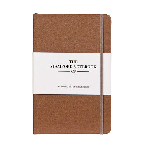 metallic buckram notebook copper
