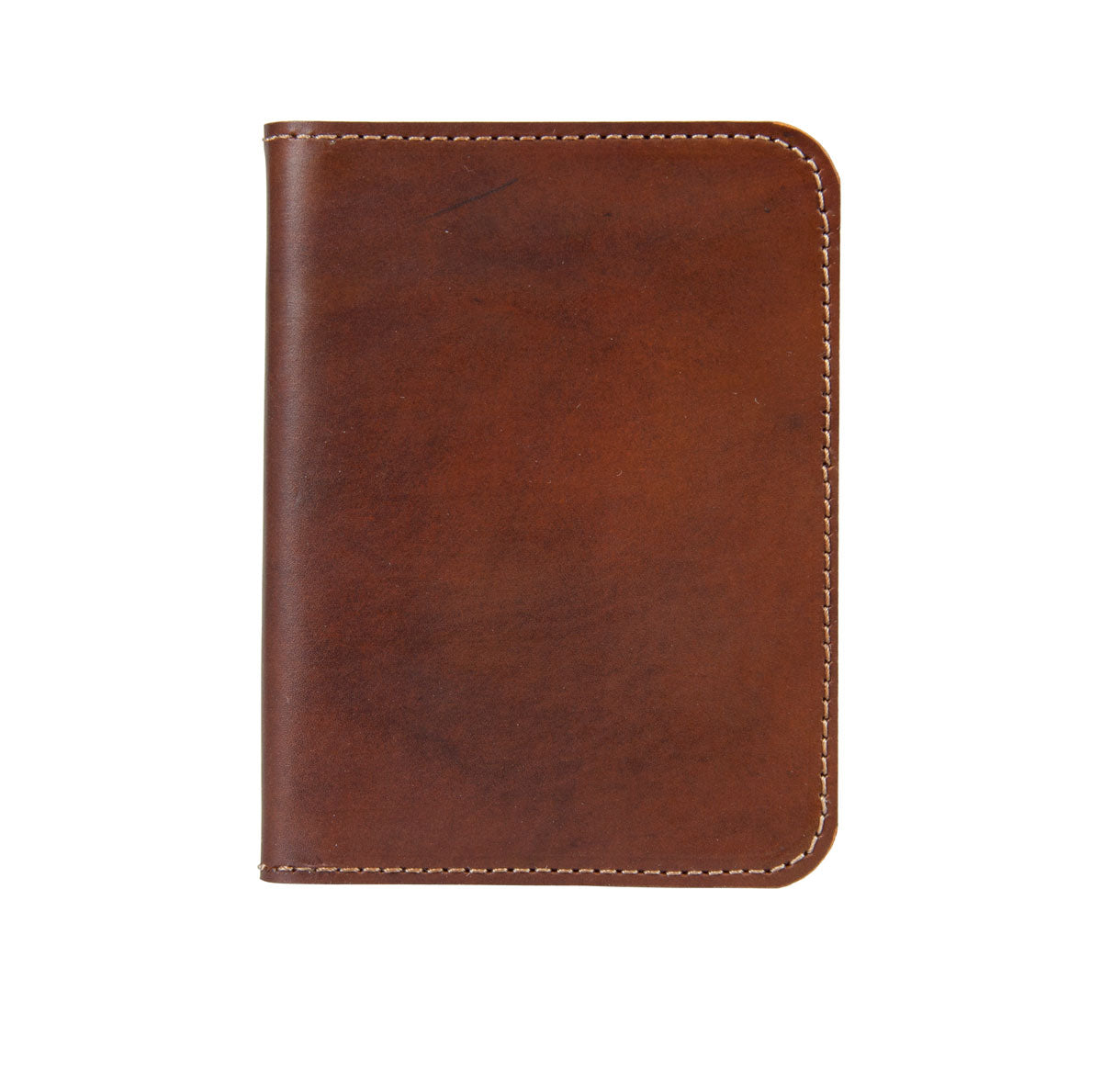 Handmade Leather Wallet - Mid Brown