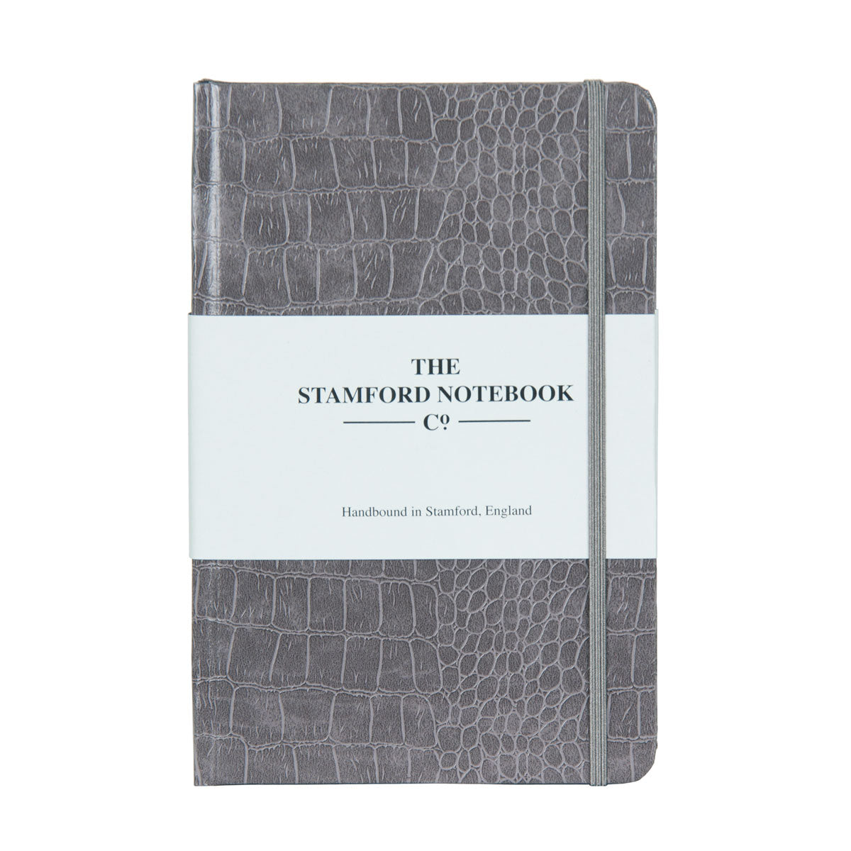 Mock Croc Embossed Notebook Grey