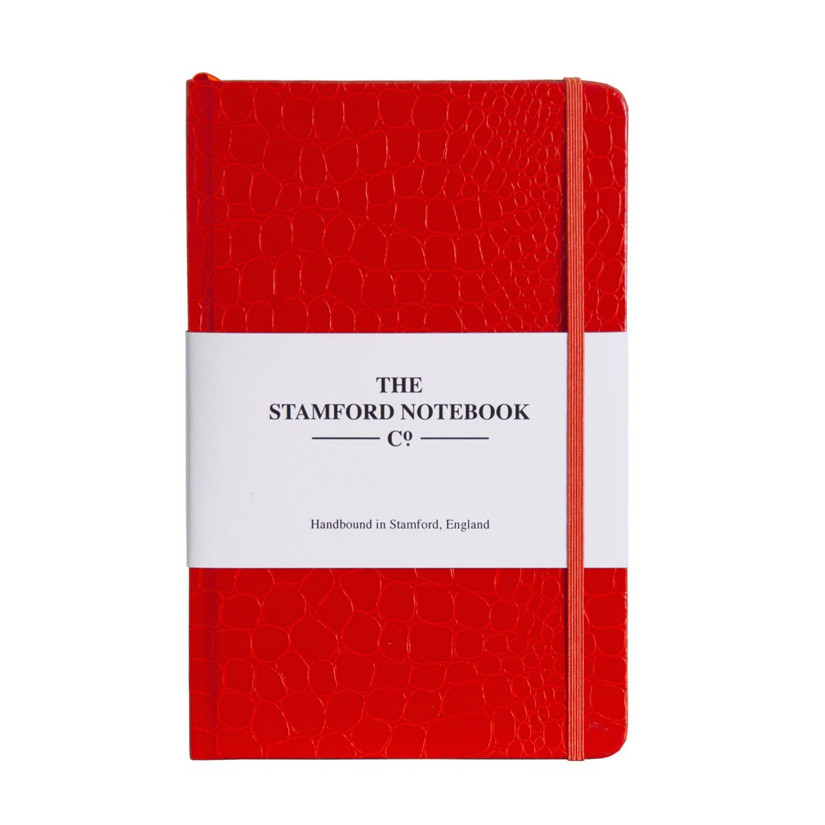 Mock Croc Embossed Notebook Orange