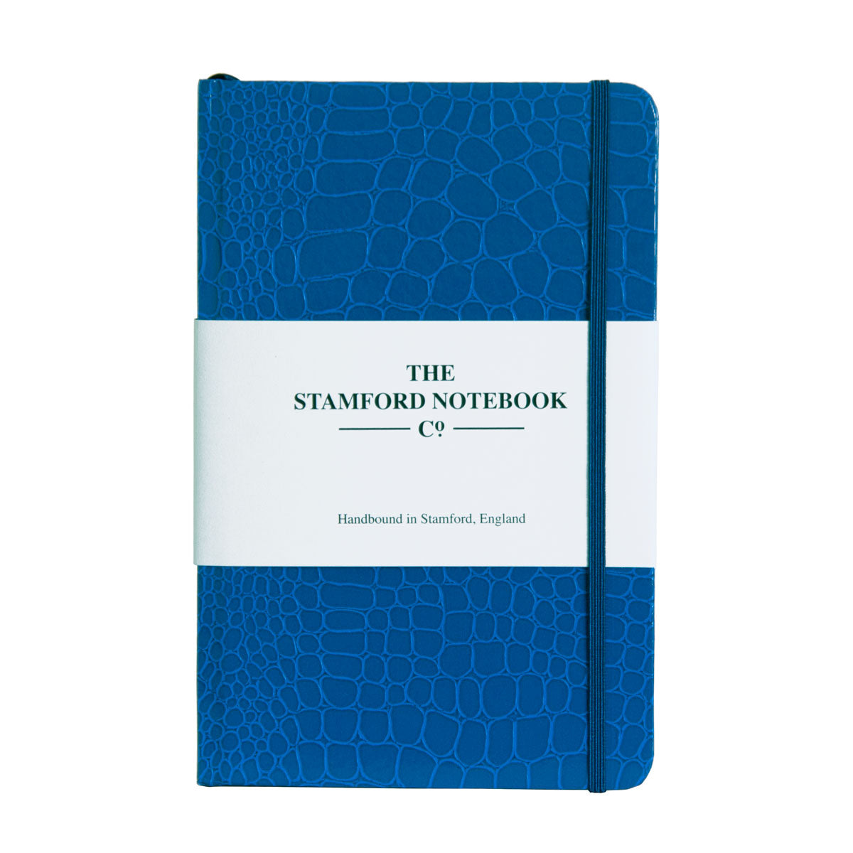 The Mock Croc Embossed Notebook - Royal Blue