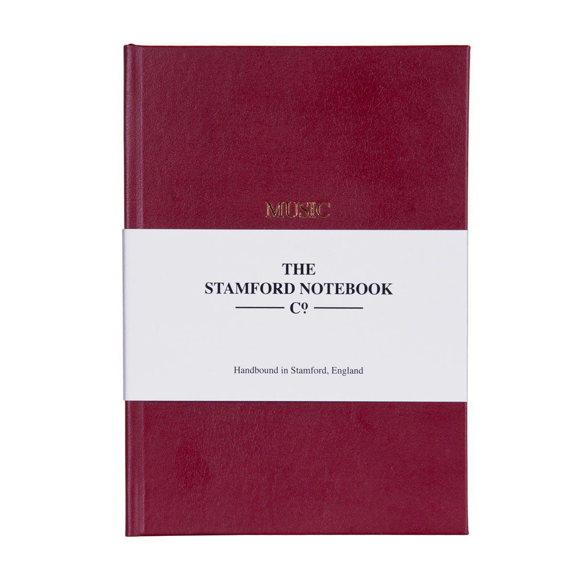 Leather Music Manuscript Notebook - Claret