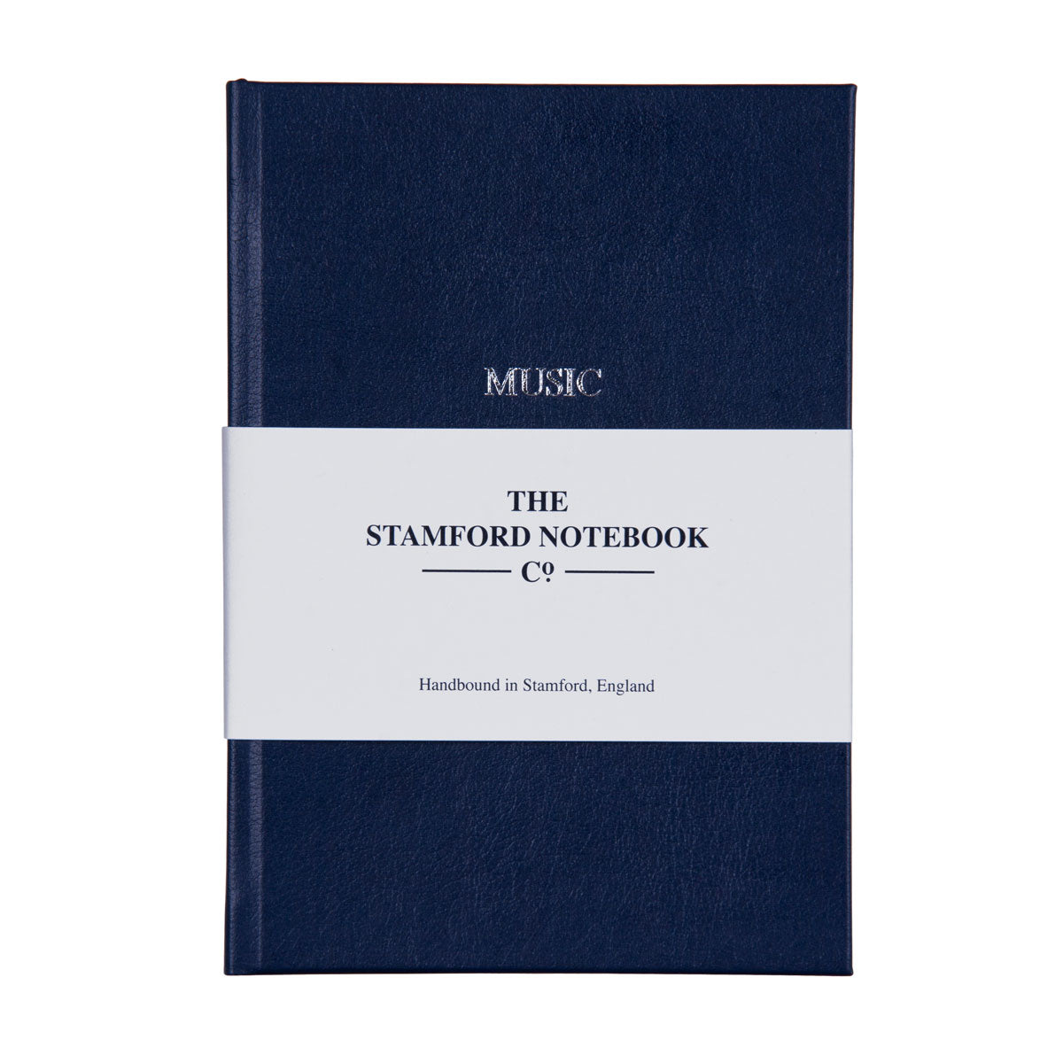 Leather Music Manuscript Notebook - Navy Blue