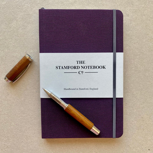 Sustainable canvas notebook purple