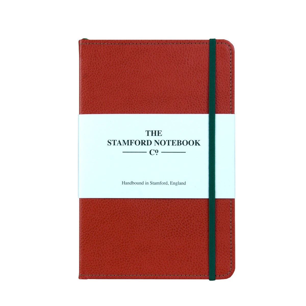 Stitched Leather Notebook - Red