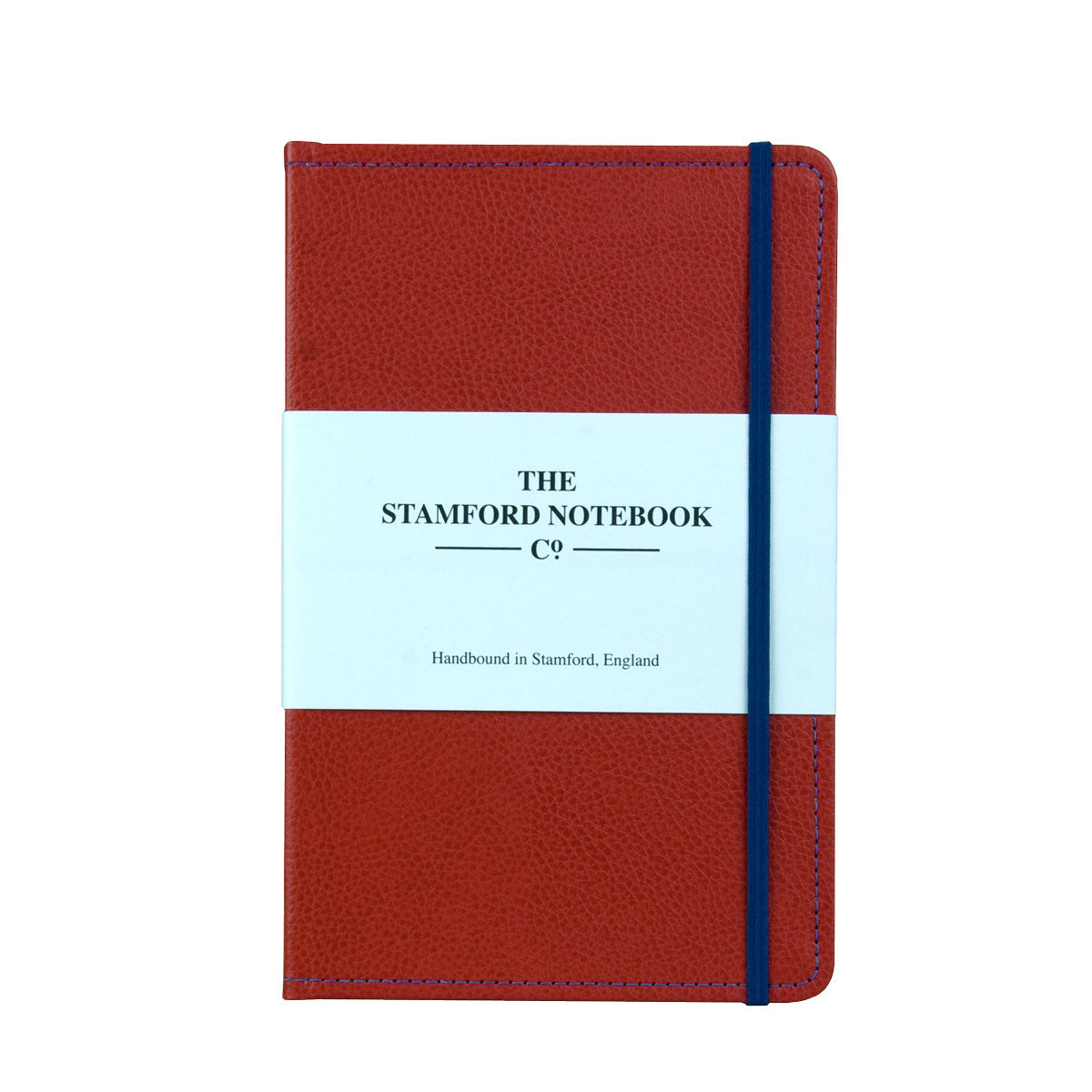 Stitched Leather Notebook - Red